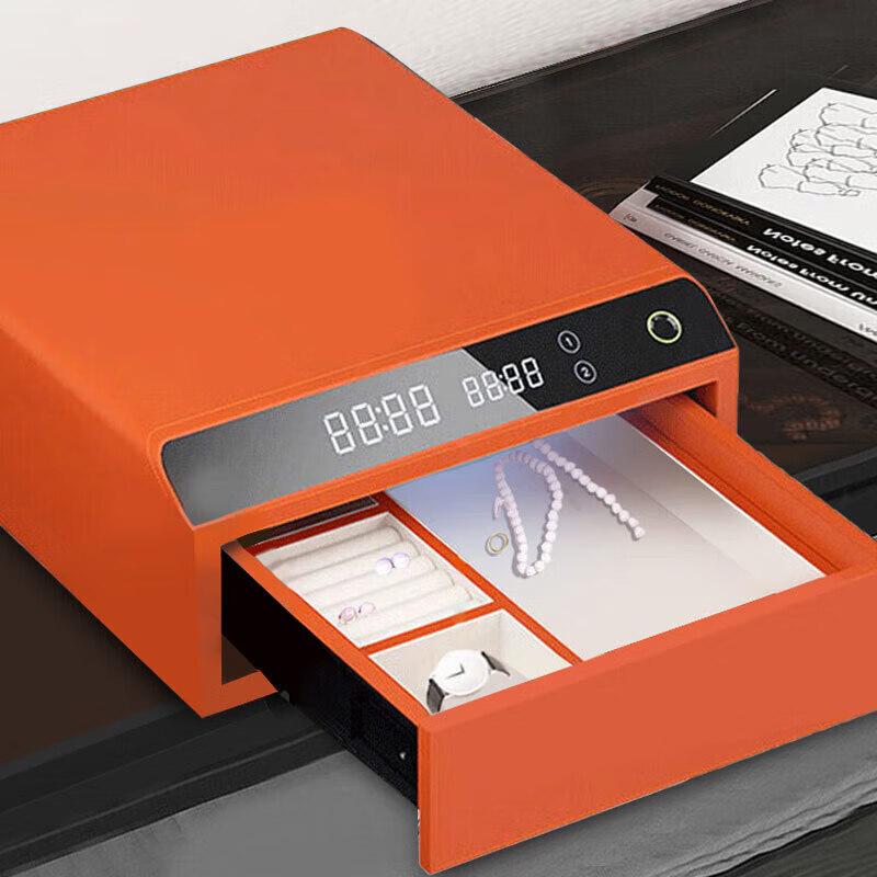 Tiger Smart Fingerprint Bedside Leather Safe