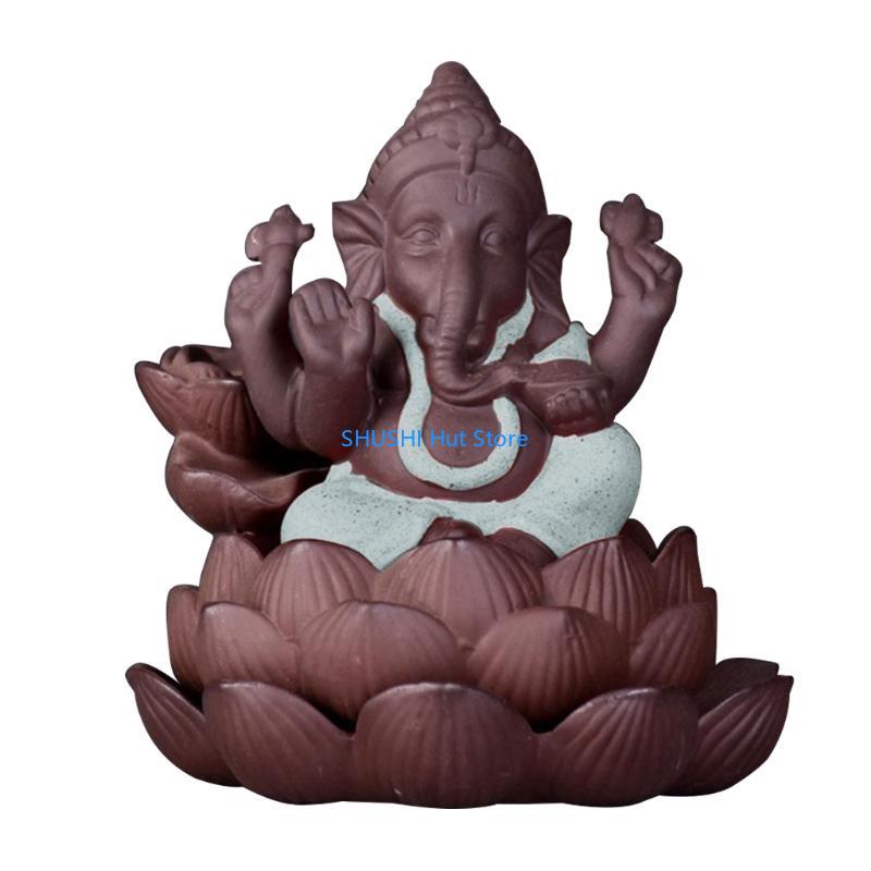 Desktop Waterfall Backflow Incense Cone for Burner Stand Study Room Bedroom Teahouse Yoga Studio Meditaion Room Ornament D57B