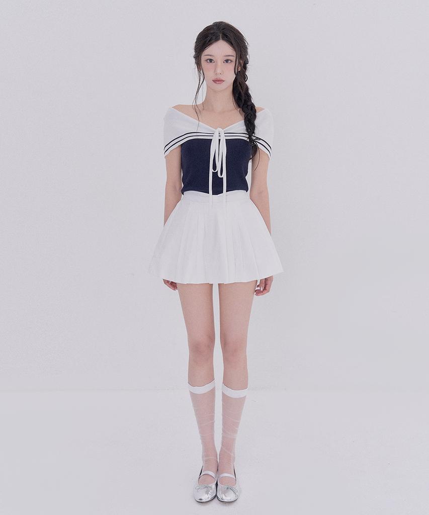 Tetemochi Marine Shoulder Knit (Navy)