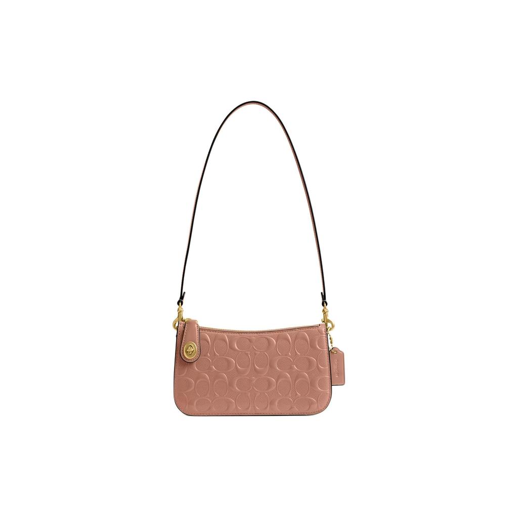 COACH Penn Patent Leather Shoulder Bag, Handbag, Shoulder Bag Small Women's Pink CM552-B4A80
