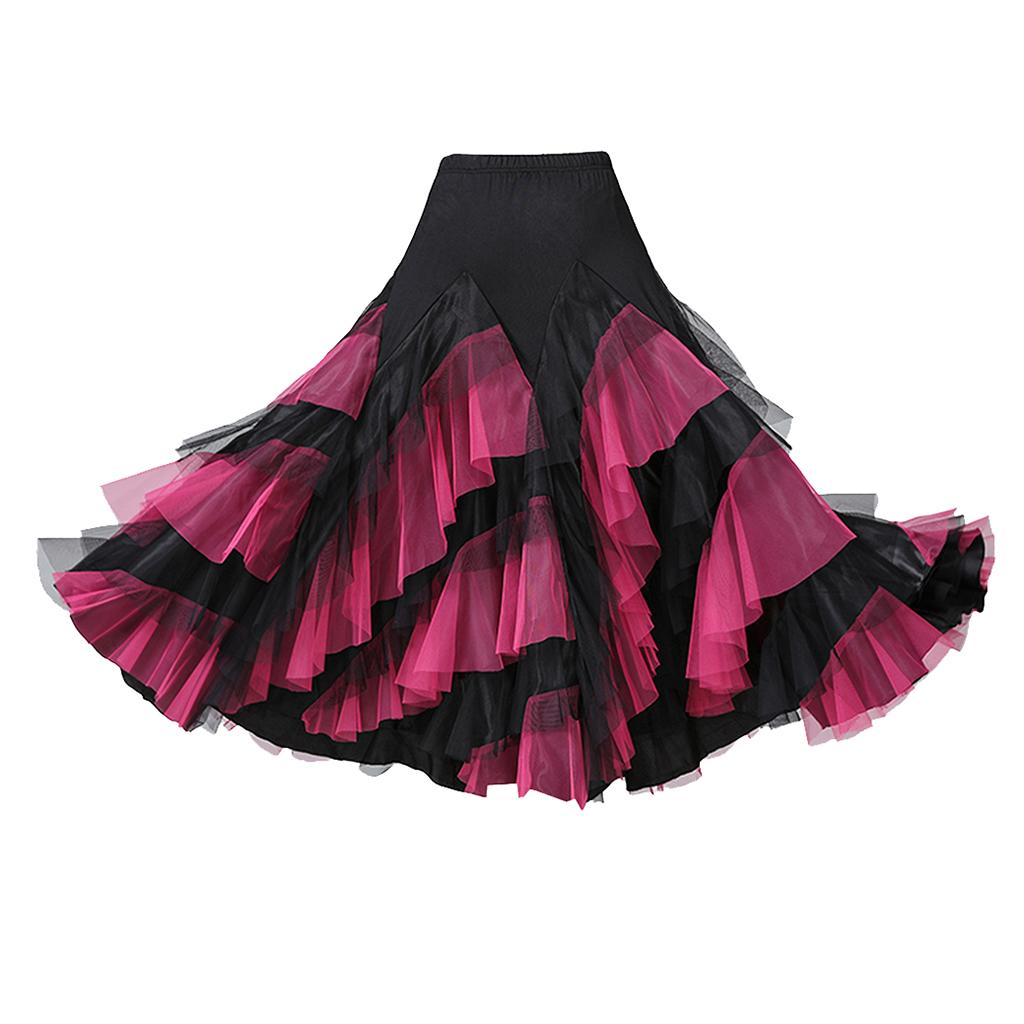 Flamenco Tanzsaal Walzer Tanzrock Damen Moderne Kostüme