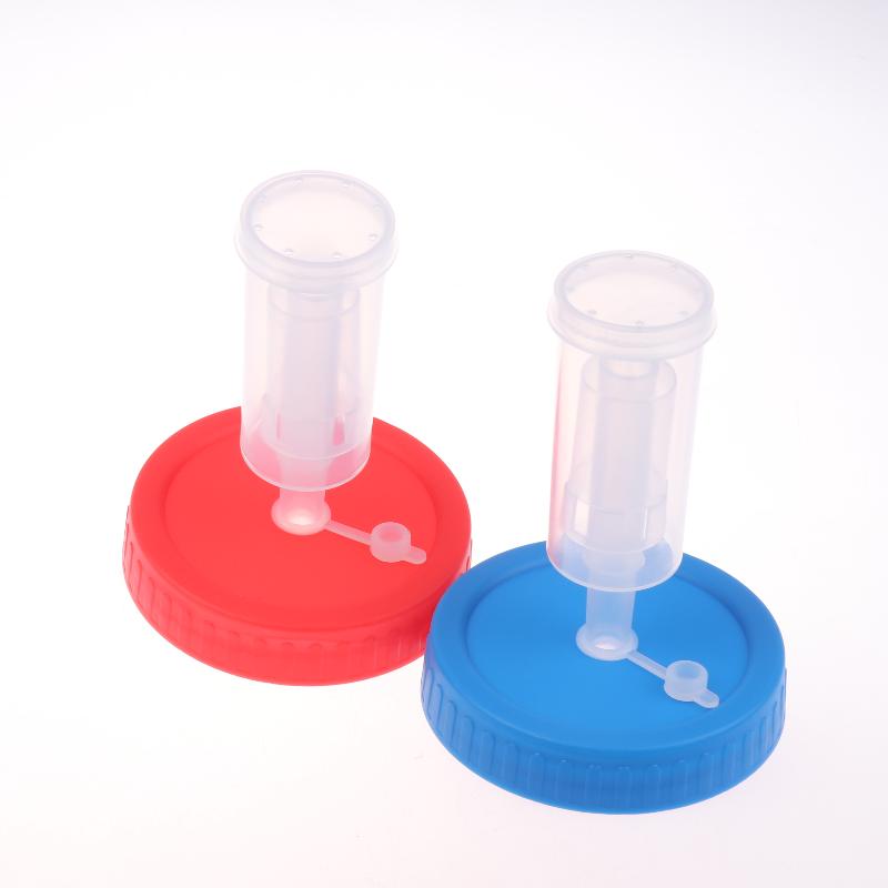 Waterless Fermenting Airlock Lids Covers With One-Way Exhaust Valves For Wide Mouth Mason Jar Sealed Lid Kitchen Supplies