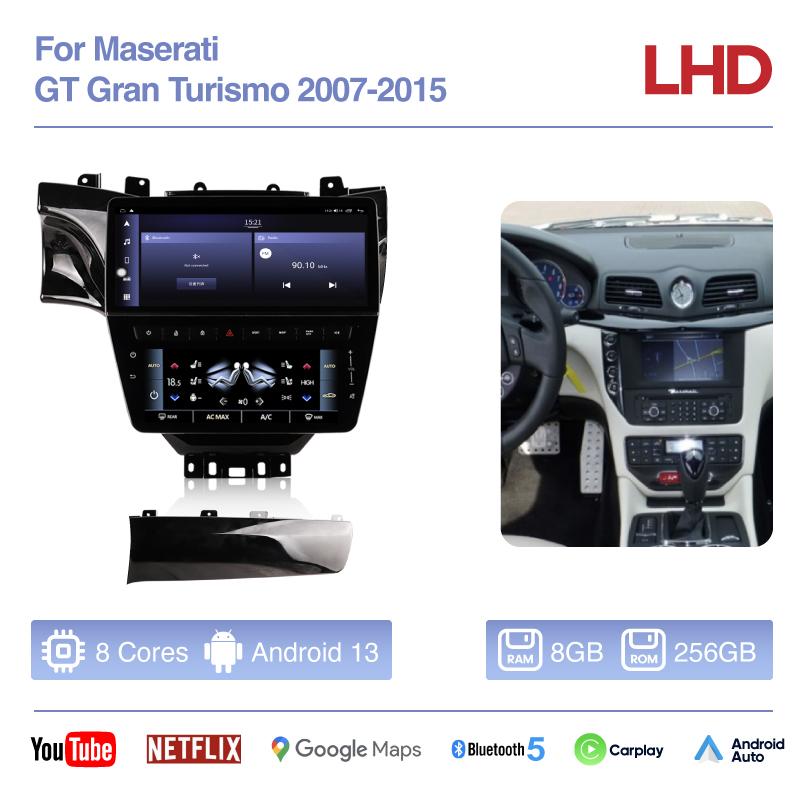 12.3inch Car Multimedia Video Player For Maserati GT GC GranTurismo 2007-2015 GPS Navigation Android 13 Radio stereo Carplay 4G