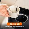 Fit For ZEEKR 9X 2025 Car Specialized Third Row Silicone Cup Mat Protective Cover Anti Slip Storage Cover Interior Modification