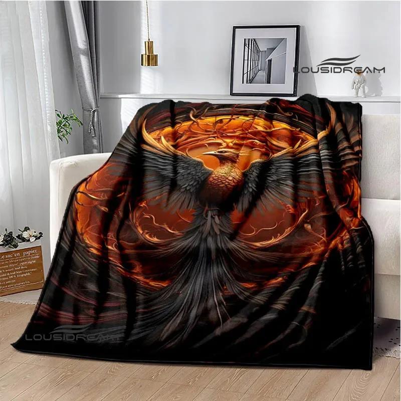 3D Phoenix printed blanket Flannel Warm blankets Soft and comfortable blanket bed linings cubre cama Birthday Gift