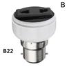 E27/b22 US/UK Plug Screw Light Bulb Socket Lamps Holders Female Sockets Power Supply Conversion Adapter For US EU Plug