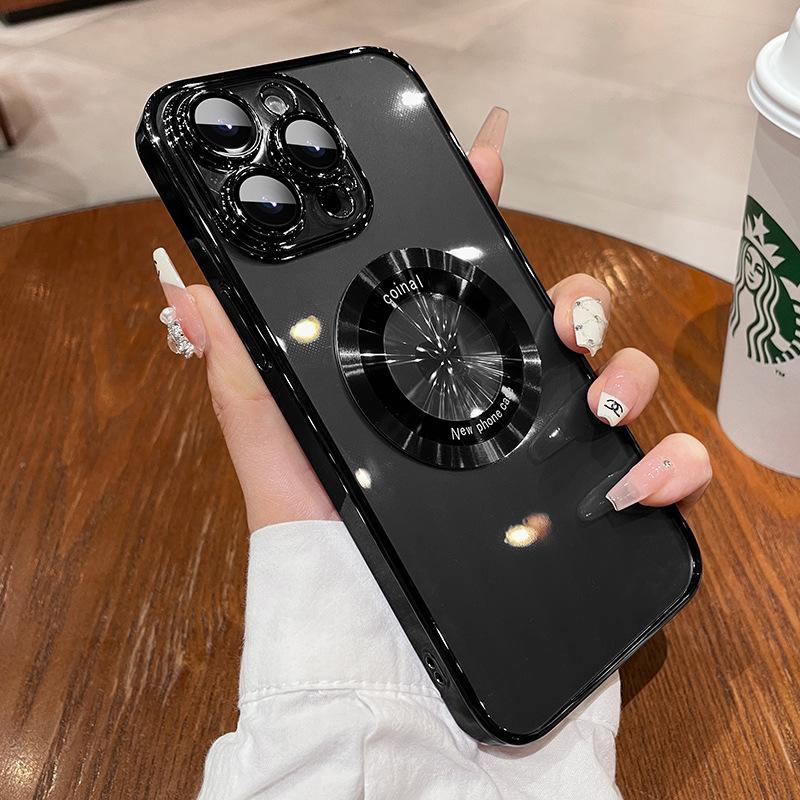 

Роскошный магнитный прозрачный чехол для беспроводной зарядки Magsafe для Iphone 14 13 12 11 Pro Max X Xr Xs 14plus с покрытием Мягкий силиконовый чехол