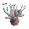Plant Home Decor 3D Tropical Plants Refrigerator Magnet, Acrylic Green Decorative Fridge Metal Surface Magnet Memo Notes Photo Holder for Kitchen