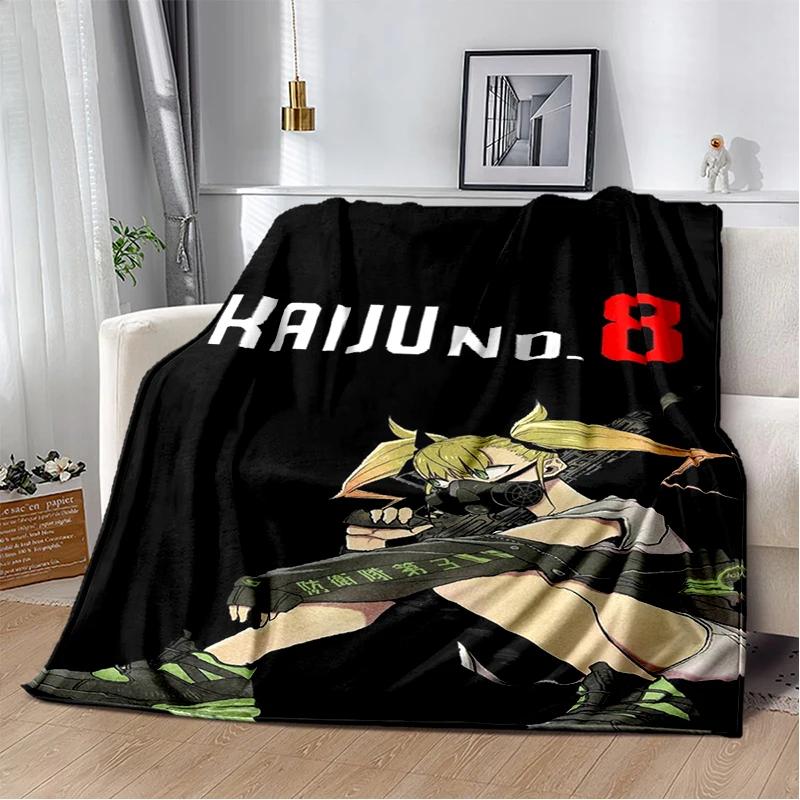 3D Kaiju No.8 Anime Cartoon Soft Flannel Blanket for Bed Bedroom Sofa Picnic,Throw Blanket for Cover Office Gift Kids