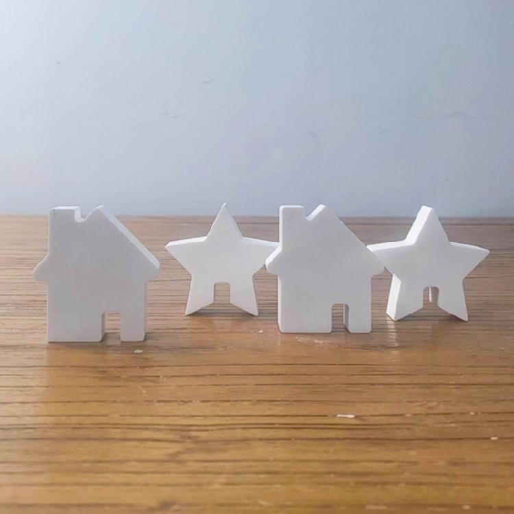 House Shape Castings Mould Resin Molds Baking Molds Star House Silicone Moulds