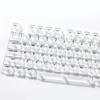 132Keys Transparent Keycaps 10mm Profile Keycap Set for Mechanical Keyboards with Color Lighting Side/Top Print