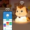 Silicone Material Pony Night Light Touch Control Atmosphere Light Eye-Caring Lamp  Children's Room