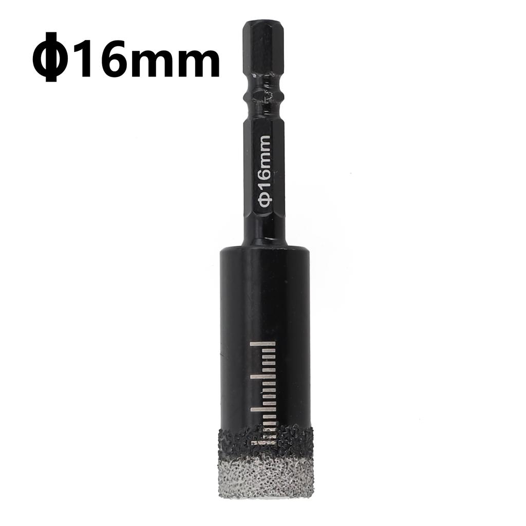 6-12mm Hex Handle Drill Bits Vacuum Brazed Diamond Dry Drill Bits Hole Saws Cutter Power Tool Parts Replacement Core Drill Bits