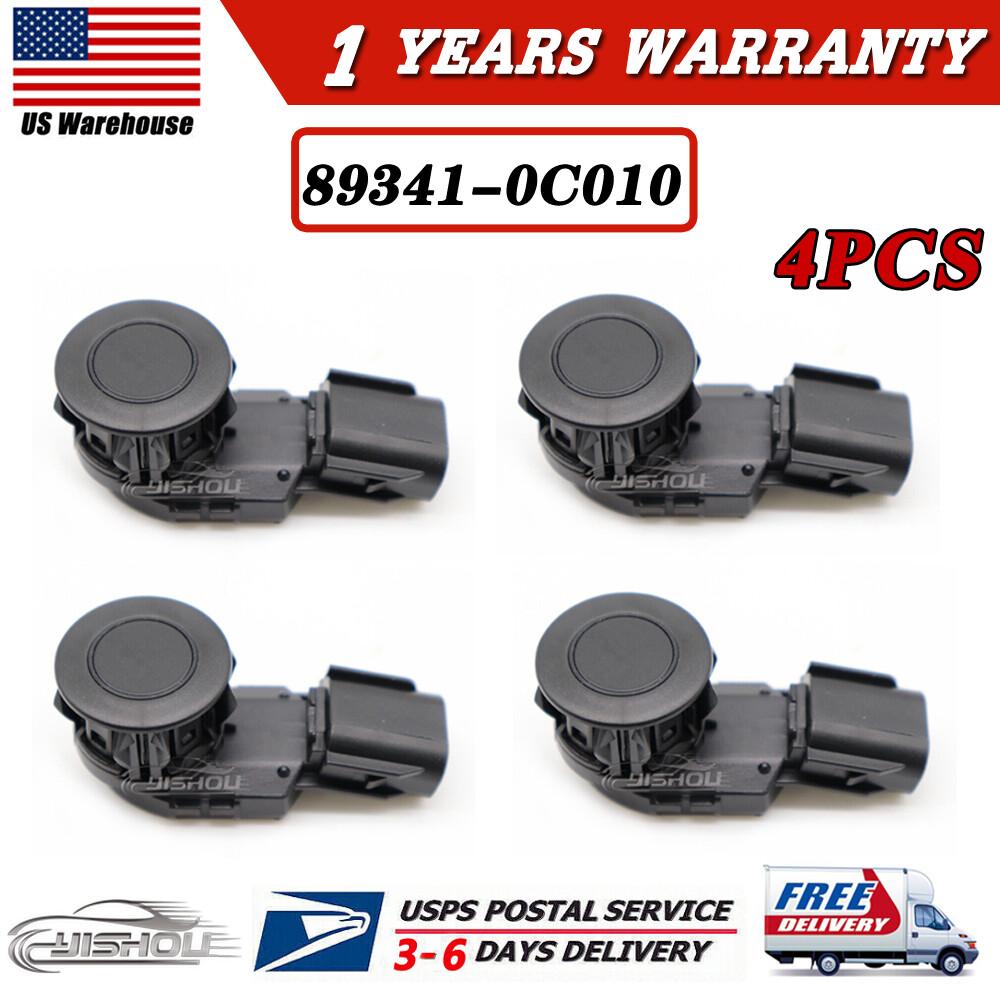 4pcs 89341-0C010 Black Bumper Parking Sensor For Toyota RAV4 Tacoma Tundra 14-18