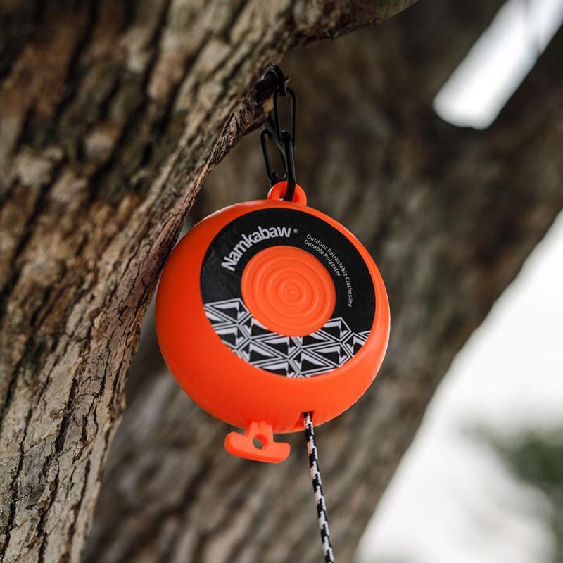 New Portable 8M Retractable Clothesline Hand-Cranked Extendable Drying Rack Outdoor Travel Laundry For Camping Hiking Tools