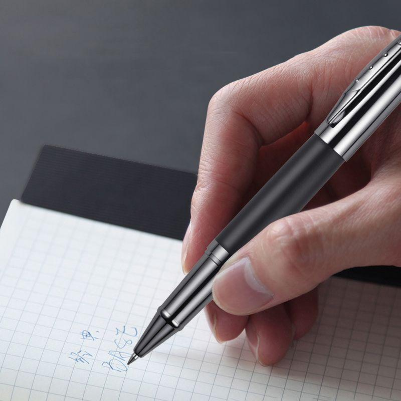 High End Metal Signature Pen, Business Office Black Ballpoint Pen, Student Exam Writing Pen