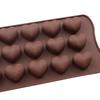 Liebe herzförmige Antihaft-Silikon-Schokoladen-Fondant-Kuchenform, Eiswürfelform, Backwerkzeuge