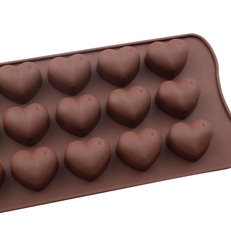 Liebe herzförmige Antihaft-Silikon-Schokoladen-Fondant-Kuchenform, Eiswürfelform, Backwerkzeuge