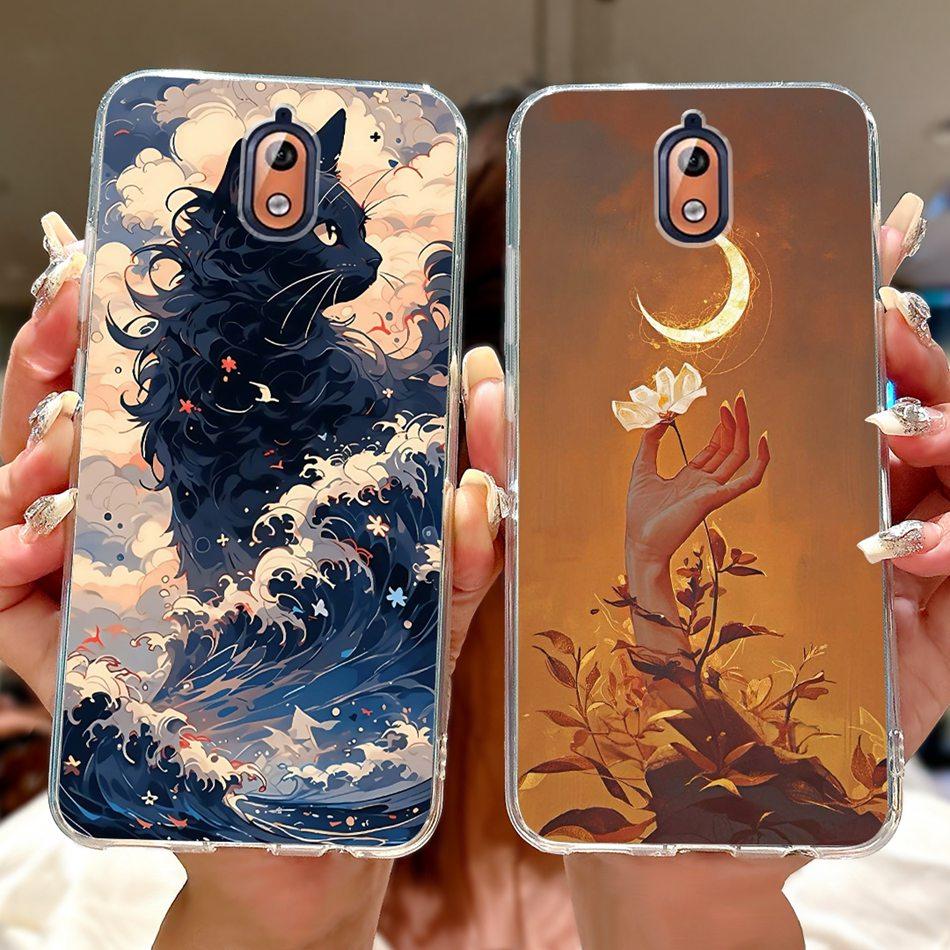 For Nokia 3.1 Nokia3 Cool Dragon Tiger Painted Phone Case For Nokia 3 Nokia3.1 Soft Silicone TPU Cases