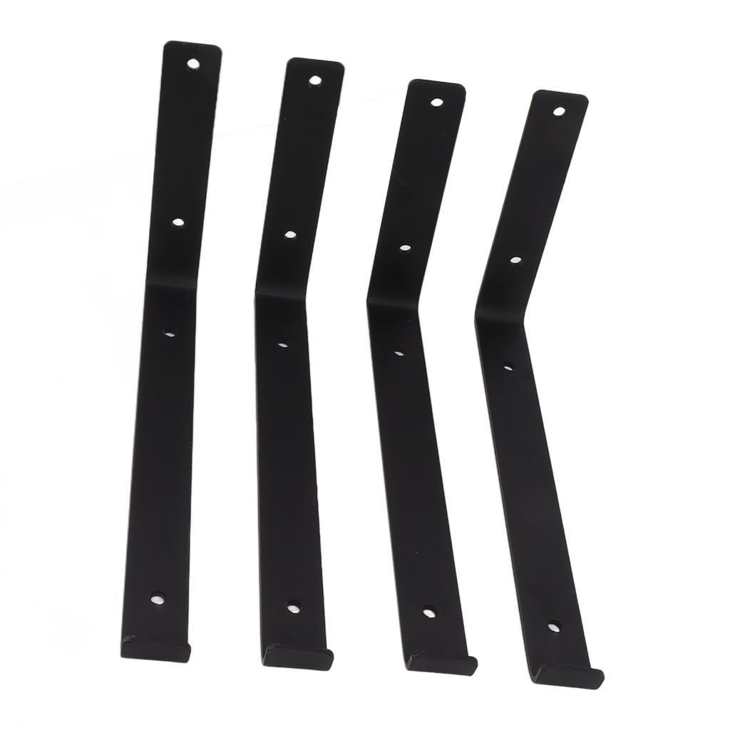 4 buc. Console L Metal Puternic Instalare Ușoară Capacitate Mare de Încărcare Console L Metalice pentru