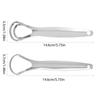 Stainless Steel Tongue Scraper Double Layer Large Opening Tongue Coating Cleaner Tongue Coating Brush Oral Tongue Cleaner Tool