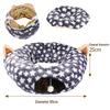Foldable Crinkle Paper Cat Tunnel Toy - Self-Play & Teasing Activity for Cats
