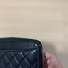 Used CHANEL Matelass Round Zip Long Wallet