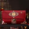Best Wishes Embroidery Brocade Money Pocket Lucky Money Multiple Patterns Red Envelope Red Color Money Bags Celebration