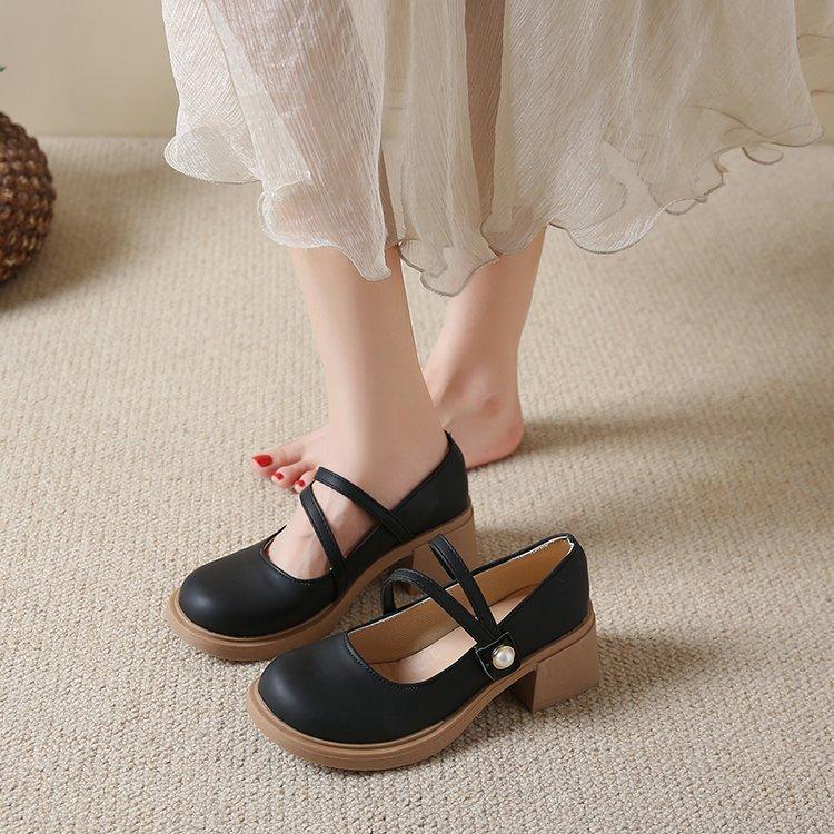 Face Mary Jane Schuhe Damen Flache Einzelschuhe Frühling Kleine Weiße Halbschuhe Sanfte Modische Und Bequeme Schuhe