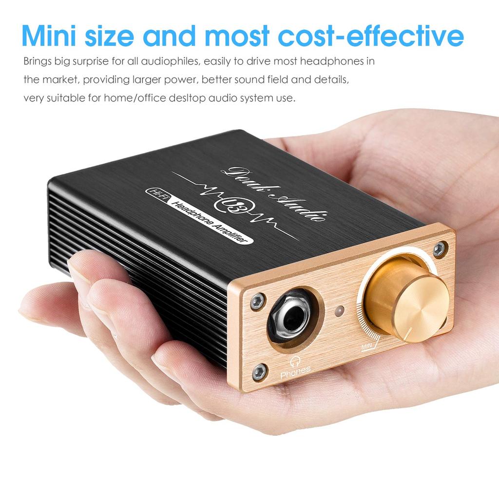 Upgraded Version Douk Audio U3 Head Mini Class A HiFi Headphone Amplifier Desktop Home Stereo Amplifier DC5V Amplifier,