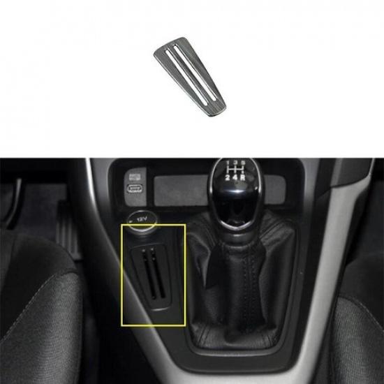 Black 1X For Ford Focus 2015-2018 Titanium Central Console Card Slot Cover Trim