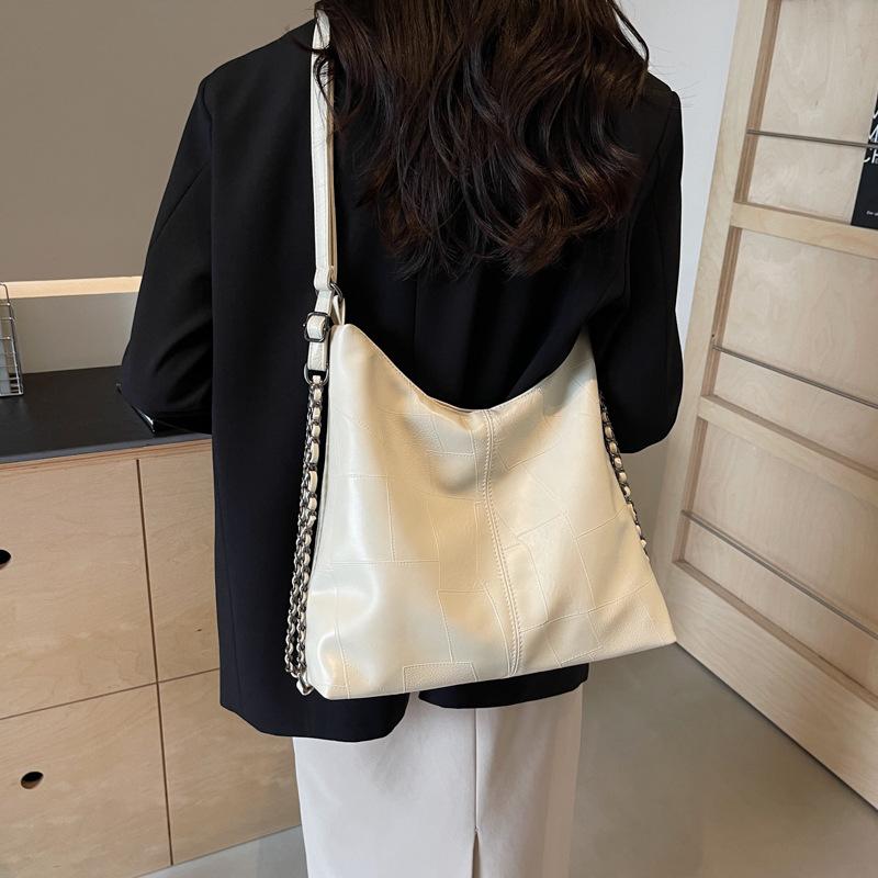 

Ретро-рюкзак высокого класса, женская сумка 2024 года, новая модная корейская сумка-тоут, повседневная сумка большой вместимости покинуть белый