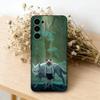 Princess Mononoke Retro Illustration Phone Case For Samsung S25,S24,S21,S22,S23,S30,Ultra,S20,Plus,Fe,Soft Silicone Black Cover