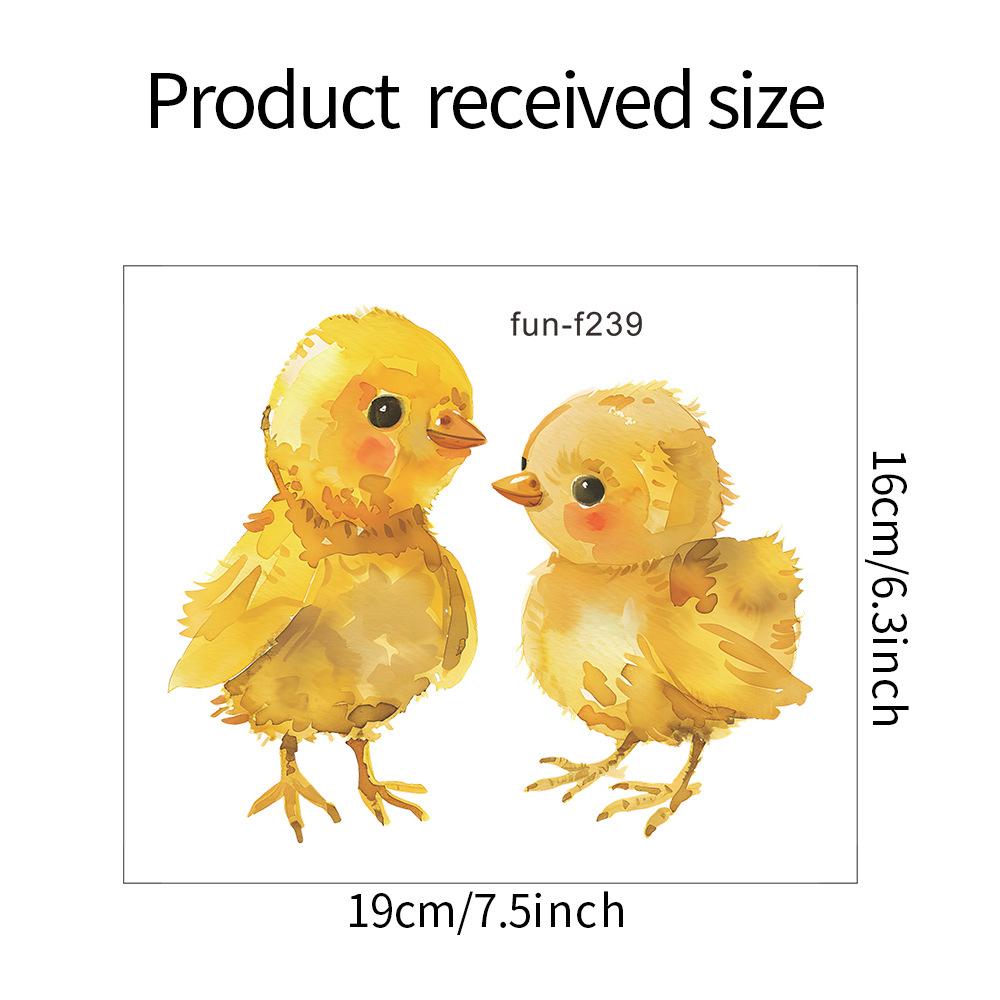 

Акварель Желтая Утка Балконные Стеклянные Двери и Окна Украшения Дома Декоративные Наклейки На Окна 16*19CM/fun-f239 uv