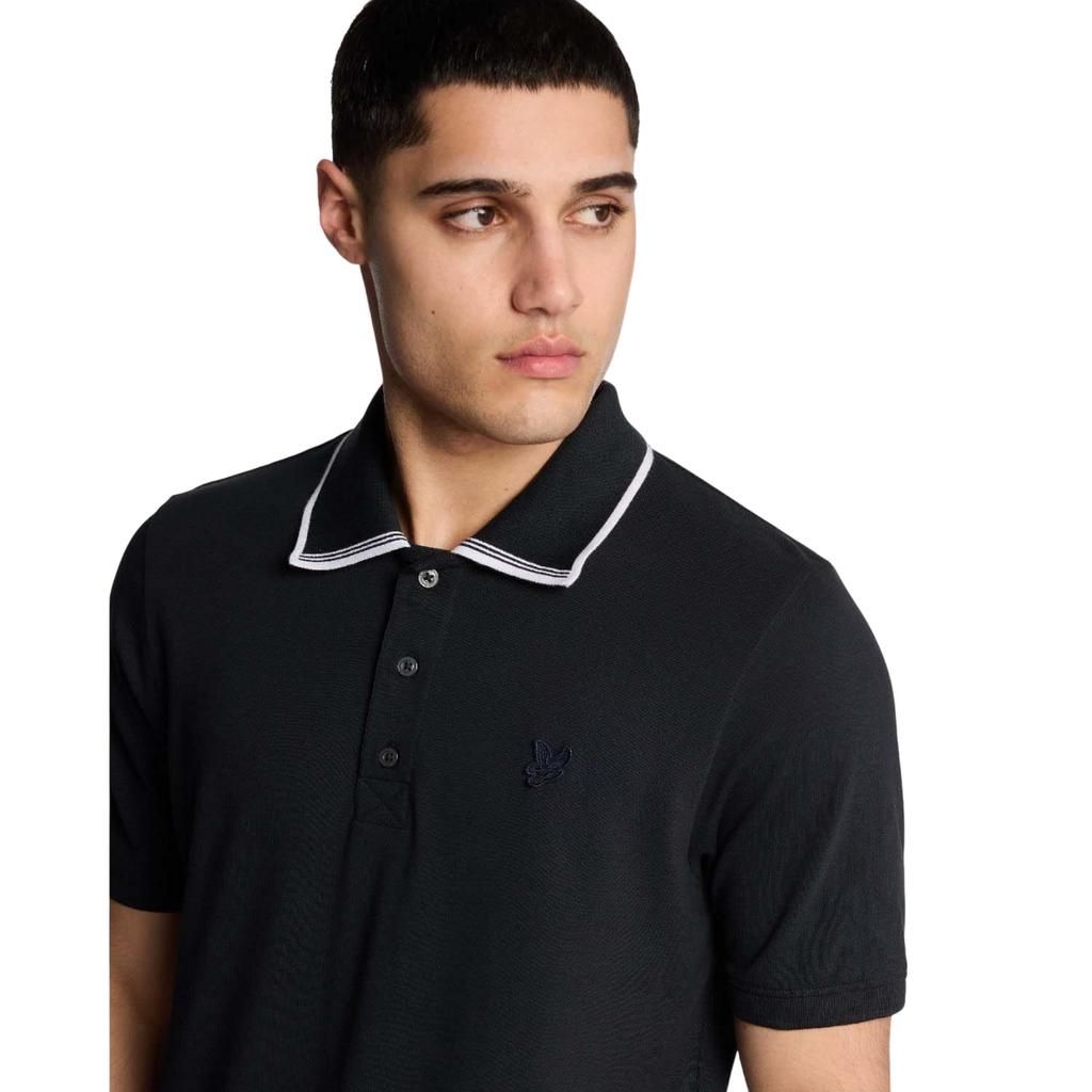 Lyle & Scott Mens Superfine Tipped Polo Shirt