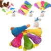 Colorful Squeaky Duck Toy For Dogs Durable Plush Chew Resistant Pet Training Toy