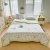 Lightweight Cotton Summer Quilt Double Size Machine Washable Air Conditioning Blanket Baby Safe Cooling Bedding for Adults