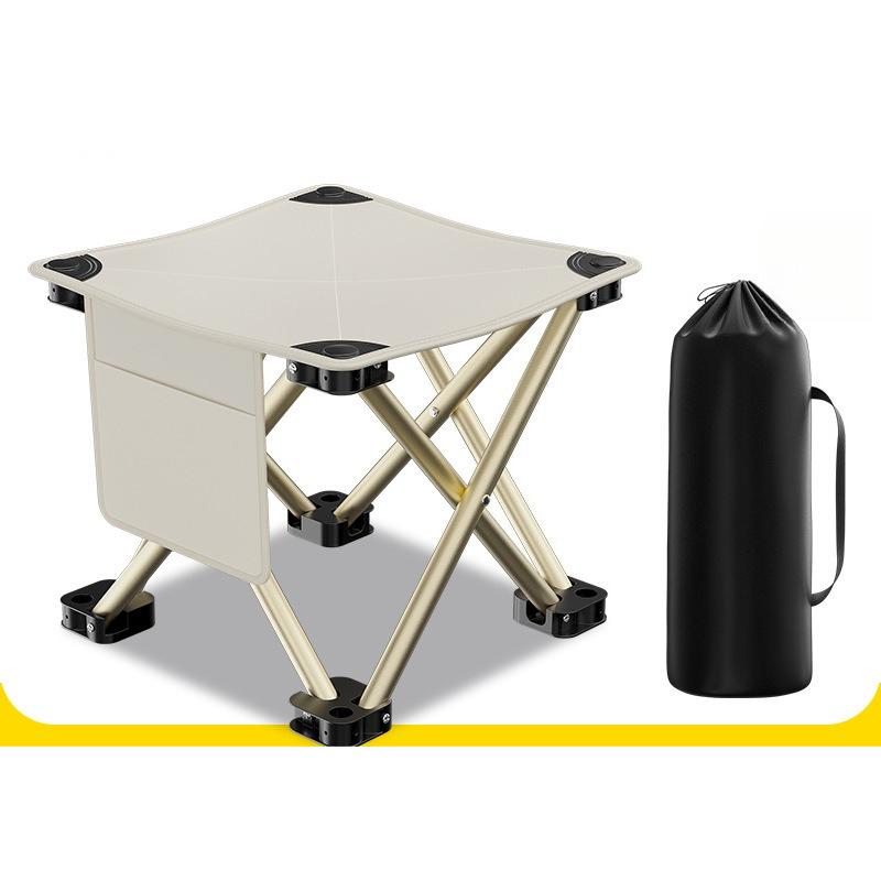 Ultra Lightweight Portable Hiking Campstool Foldable Fishing Stool Camping Picnic Stool Durable Sturdy Folding Chairs with Storage Pocket Outdoor Gear