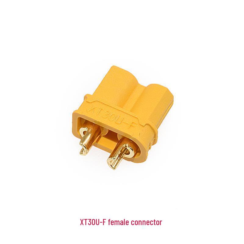 Amass XT30U Gold-Plated Solderable Connector for Lithium Battery Model Aircraft