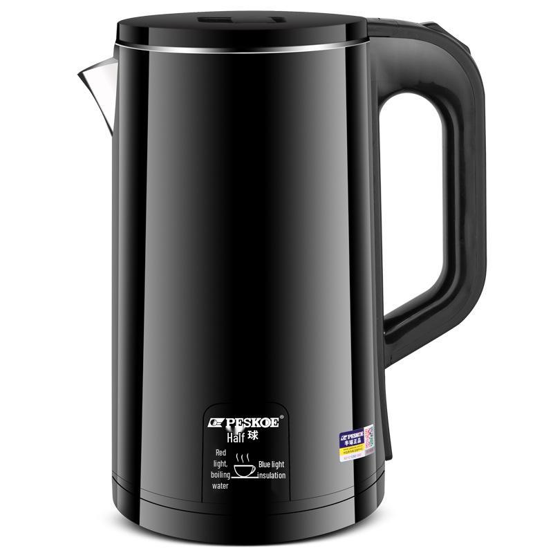 Positive Hemisphere Large Capacity Electric Kettle, 304 Stainless Steel, with Automatic Shut-off