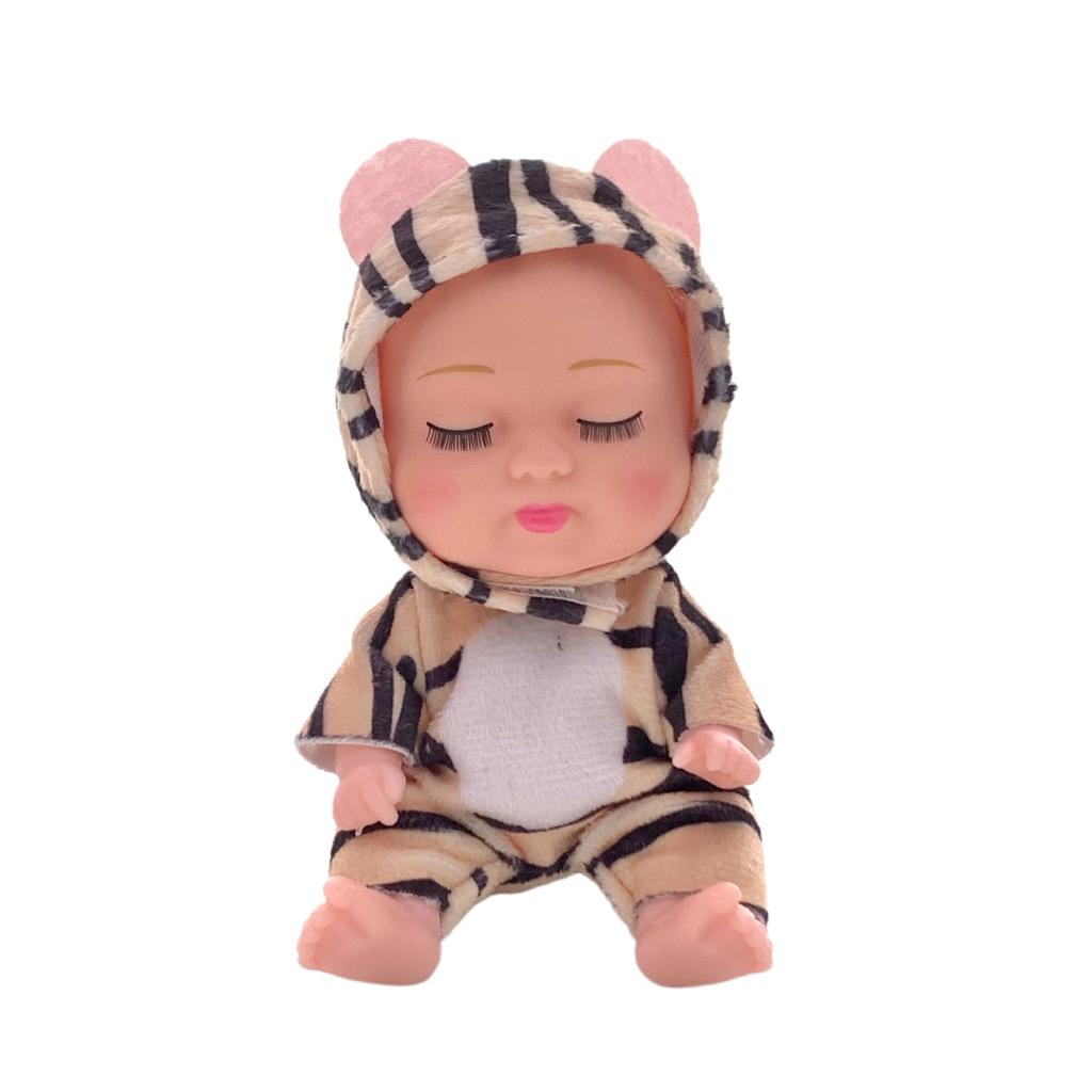 5 Inch 13CM Sleep Doll Simulation Baby Bjd Rebirth Doll Animal Clothing Sleeping Doll