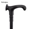 Black Ergonomics Alloy Fairy Wands Spiral  Right Hand Walking Cane Walking Stick Wand Cosplay Wedding Birthday Party Stick 92cm