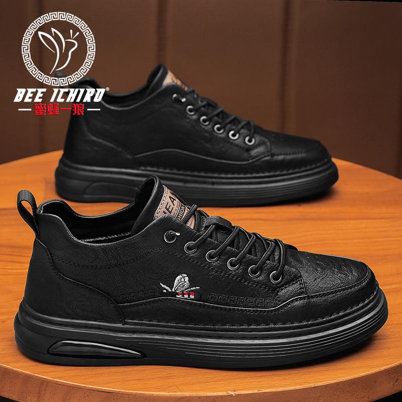 

Men s shoes spring and autumn versatile trend Martin Zhongbang retro business casual leather shoes 39