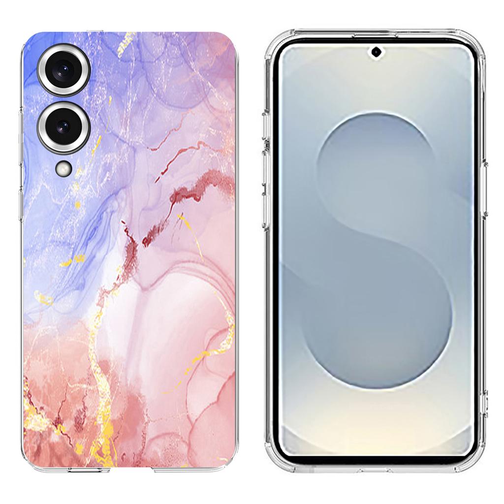 Soft TPU Case for Samsung Galaxy S25 Edge Marble Pattern Printing Phone Cover