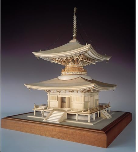 Woody Joe 1/50 Ishiyama-dera Temple Pagoda Wooden Model Assembly Kit (Building)
