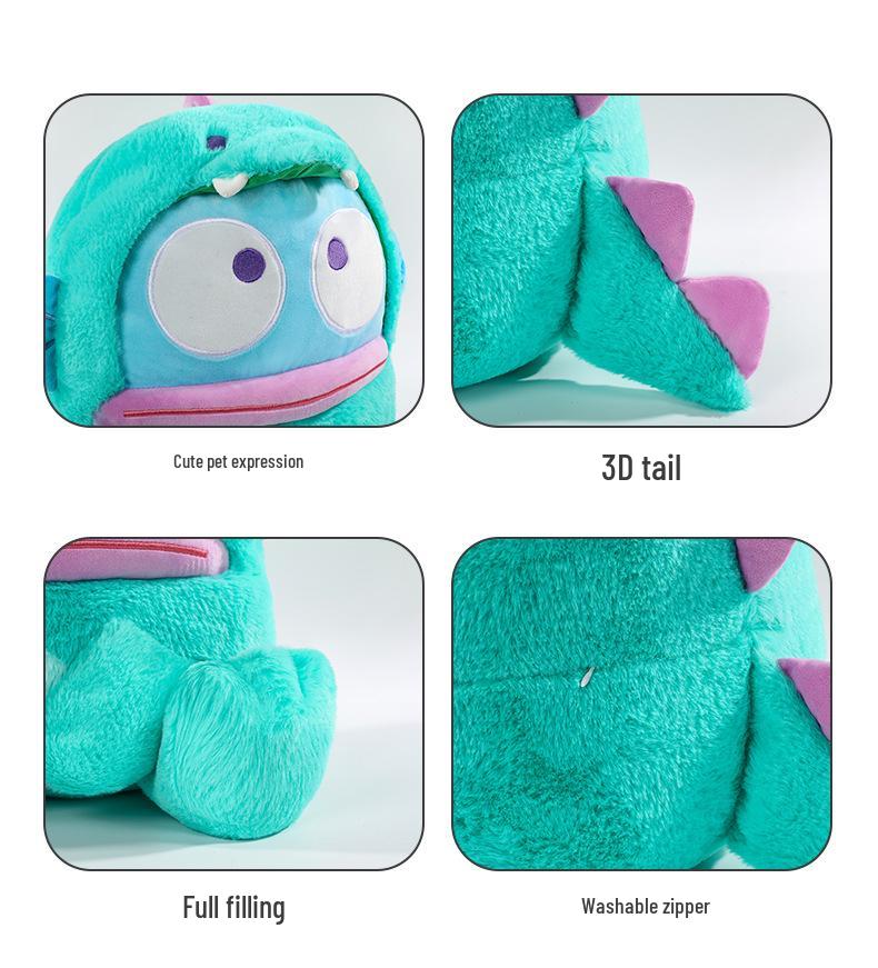 Ugly Fish To Dinosaur Plush Toy: Cute Half-Fishman Cushion and Mermaid Cloth Doll
