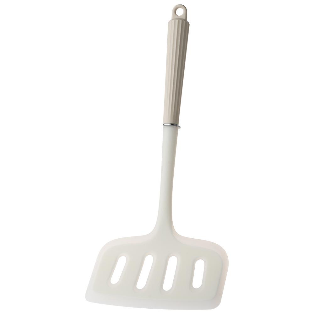 SHAON Silicone Slotted Spatula, Tamagoyaki Spatula, Steak And Fish Flipping Spatula, Food Turner, Kitchen Spatula, Multifunctional Silicone Spatula белый