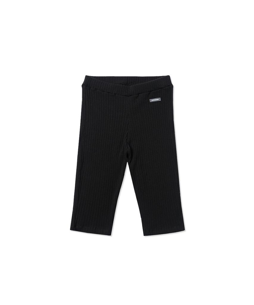 WITHOUT SUMMER Rib Biker Leggings_Black