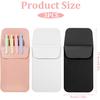 3PCS Pocket Protector Leather Pen Pouch Holder Organizer Multi-purpose Pen Pockets Handmade Pencil Pocket Holder for Office Hospital Supplies