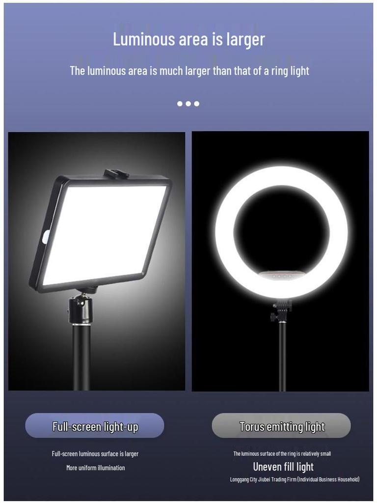 Portable LED Fill Light for Influencers & Photographers: Enhance Beauty with Skin-Softening Filter